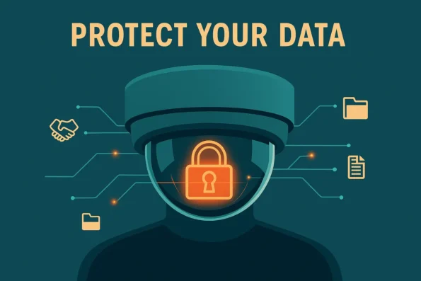 A person looking at their laptop worried about online security and free antivirus risks.
